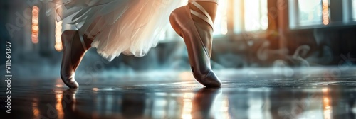 Ballet Feet in Motion Close Up photo