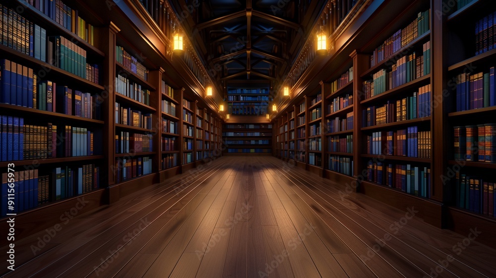 A grand library filled with ancient scripts and canonical texts, warm ambient lighting, photorealistic, intricate detail, timeless atmosphere A grand library filled with ancient scripts and canonical texts, warm ambient lighting, photorealistic, intricate detail, timeless atmosphere