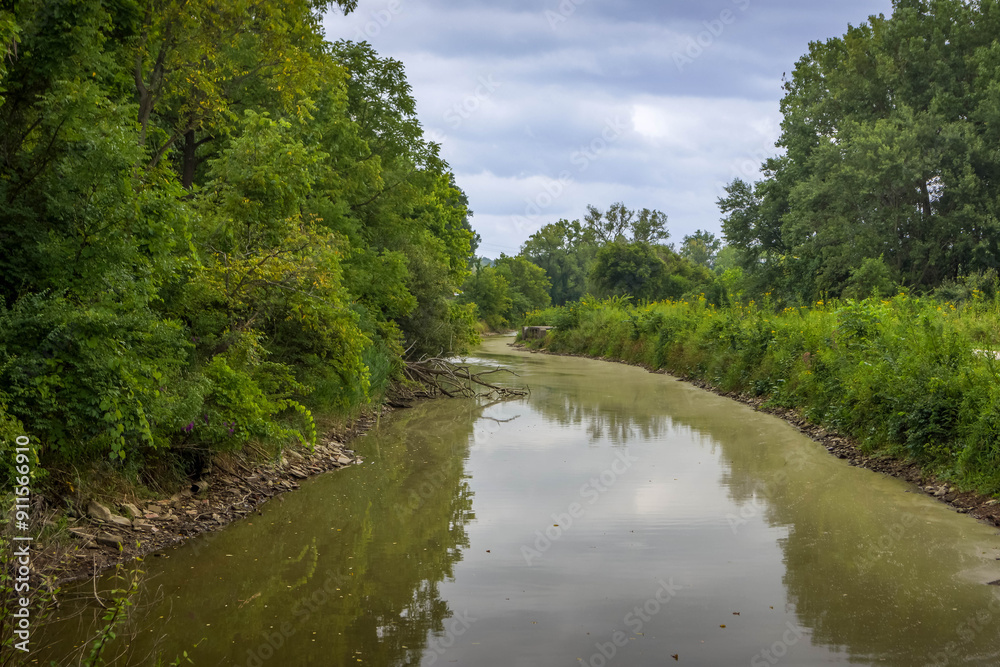 The scenic Cuyahoga river at the forest at Cuyahoga Valley National Park, the only natural park in Ohio, Unites States.
The scenic Cuyahoga river at the forest at Cuyahoga Valley National Park, the only natural park in Ohio, Unites States.
