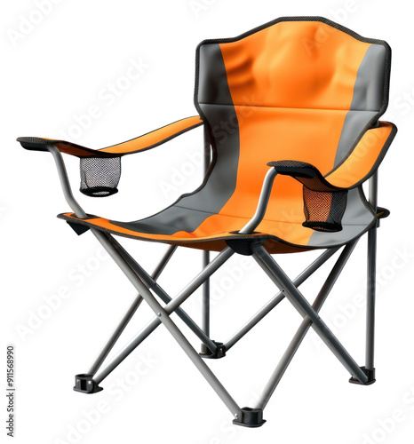 PNG Chair furniture camping white background.