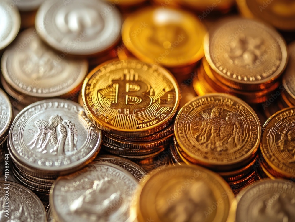 Close-up of Dynamic Digital Currency Exchange Rates Fluctuations with Financial Technology Insights Close-up of Dynamic Digital Currency Exchange Rates Fluctuations with Financial Technology Insights