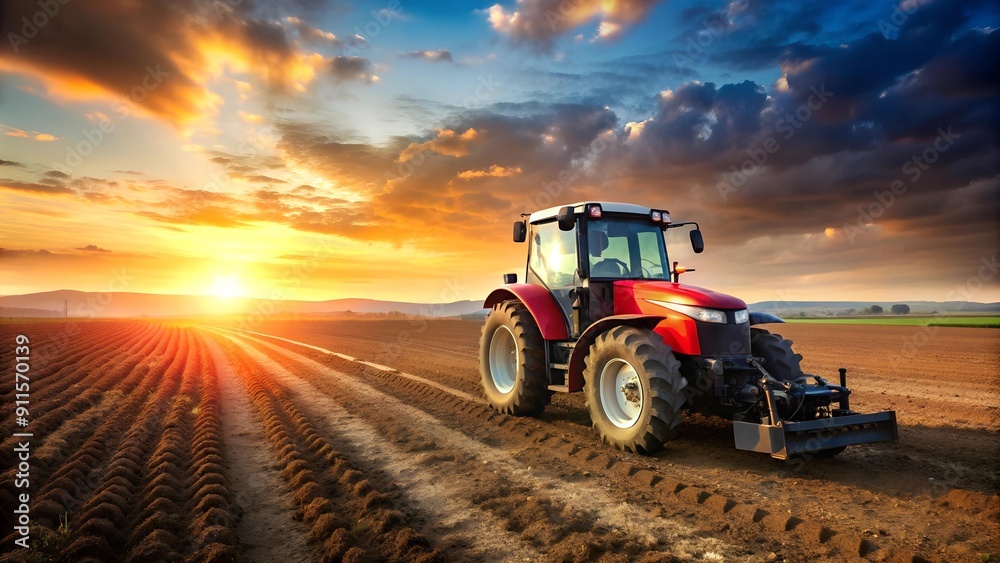 The Sun-Kissed Field: A Tractor Ready for Work Generative AI The Sun-Kissed Field: A Tractor Ready for Work Generative AI