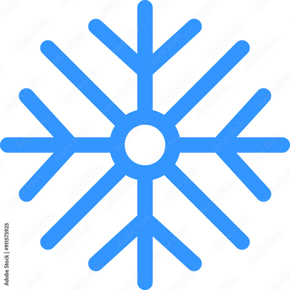 Snowflake icon. Weather symbol. Flat style. Snowflake icon. Weather symbol. Flat style.