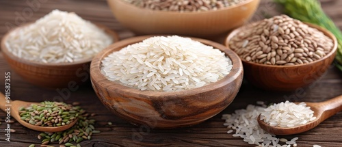 NonGMO basmati rice meal, emphasizing unrefined seeds and sustainable nutrition