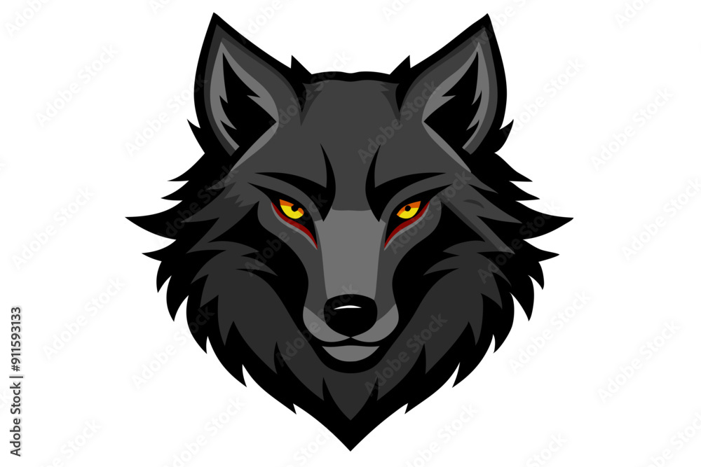 Fototapeta premium wolf vector illustration vector