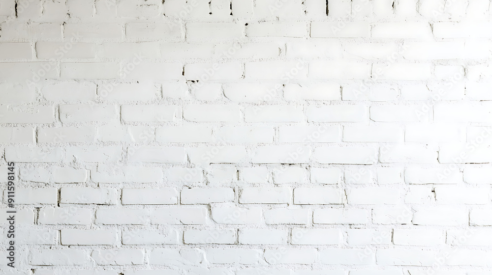 Obraz premium White Brick Wall Background