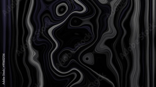Liquid Fractual Motion Graphic Background, loop animation, 4k
