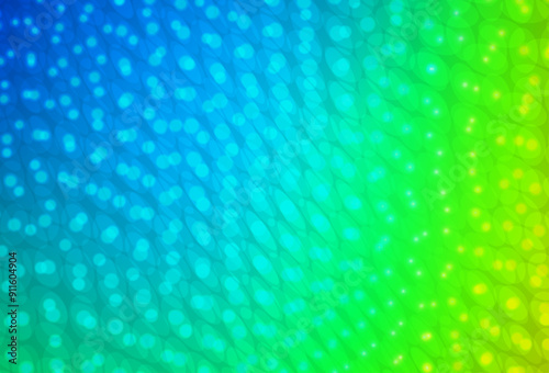 Light Blue, Green vector background with spots.