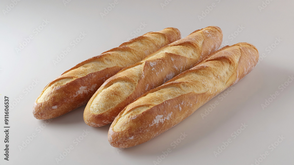 baked baguette bread baked baguette bread