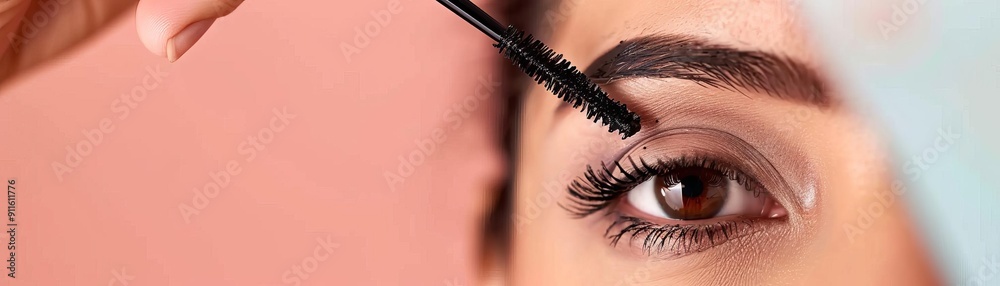 Obraz premium make up cosmetics application