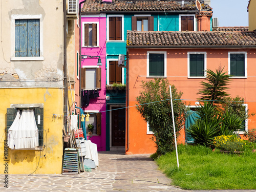 Isola di Burano, Venezia, case colorate