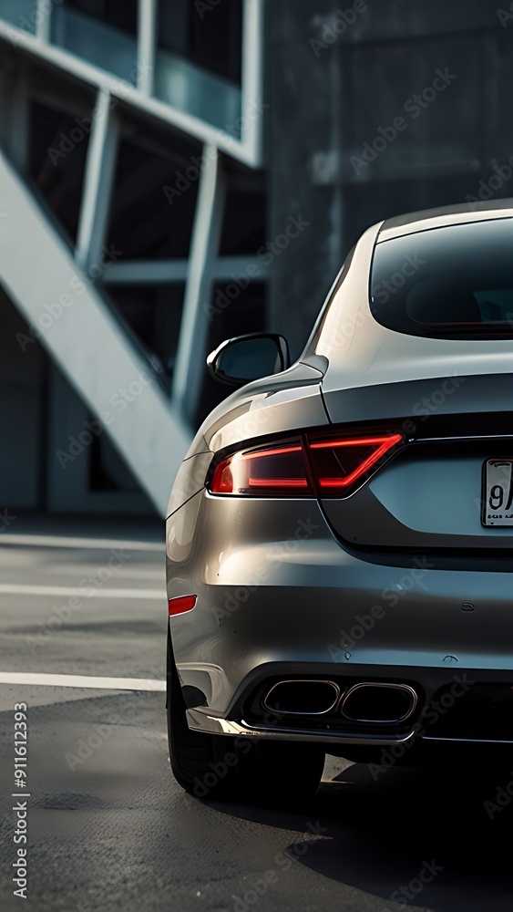 Luxury hobby car parked on highway with illuminated headlights at sunset Ai Generated
Luxury hobby car parked on highway with illuminated headlights at sunset Ai Generated
