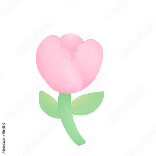 pink rose with heart