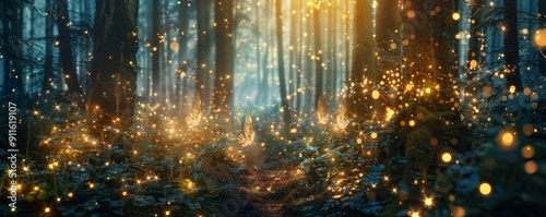 Fairy Glitter: Enchanted Forest Magic, 4K hyperrealistic photo