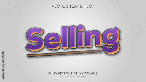 3d Text Style Effect Easy Editable Font and Scale 