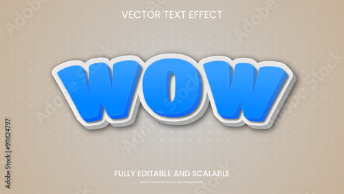 3d Text Style Effect Easy Editable Font and Scale 