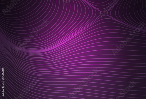 Dark Pink vector background with stright stripes.