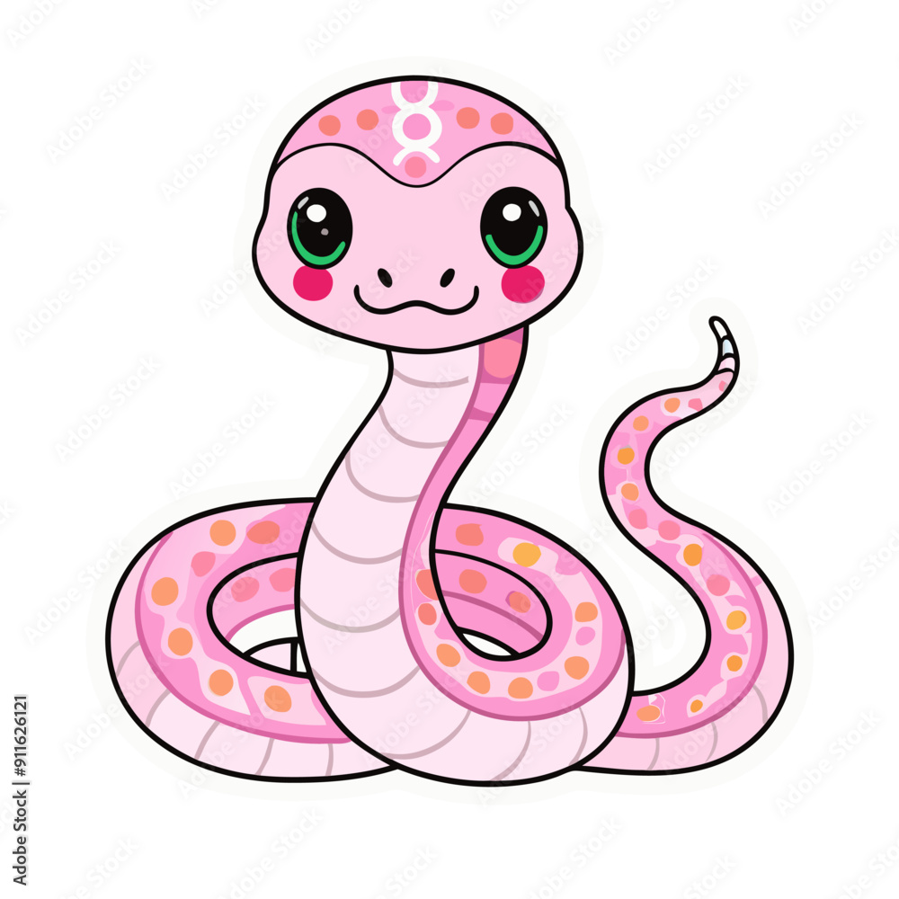 Fototapeta premium Snake symbol Chinese new year 2025