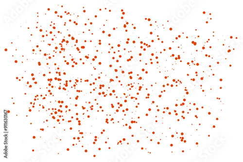 red paint dots isolated on transparent backgriund. red paint splashes