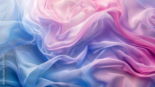 Abstract Pastel Background with Flowing Lines