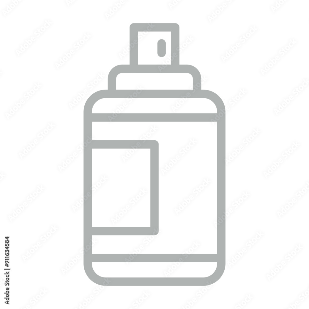 Spray Paint Vector Line Grey Icon Design Spray Paint Vector Line Grey Icon Design