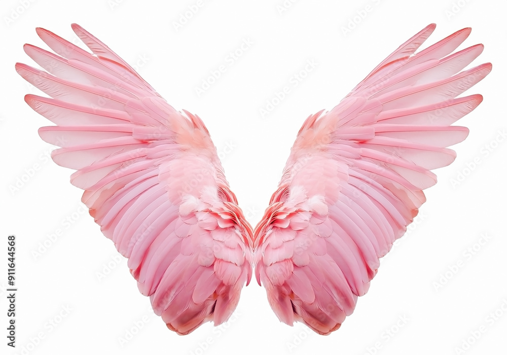 Fototapeta premium Angel wings, 天使の羽根, generated by AI.
