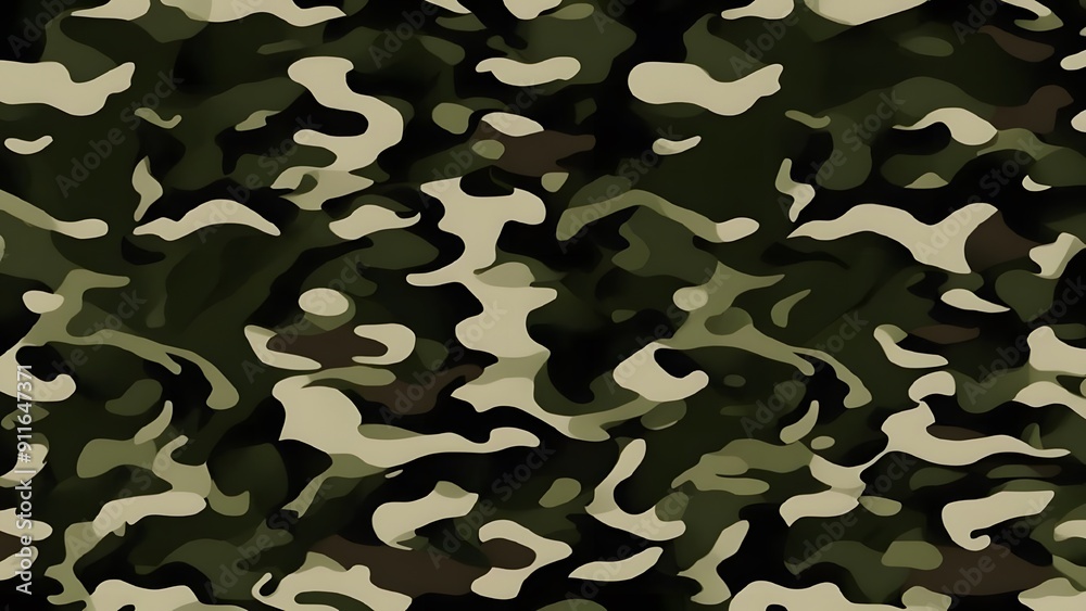 Fototapeta premium green camouflage forest print military texture, army uniform vector design