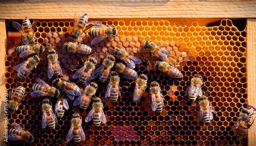 Bee's in a hive