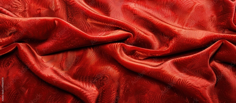 Red velvet fabric texture used as background Red velvet fabric texture used as background