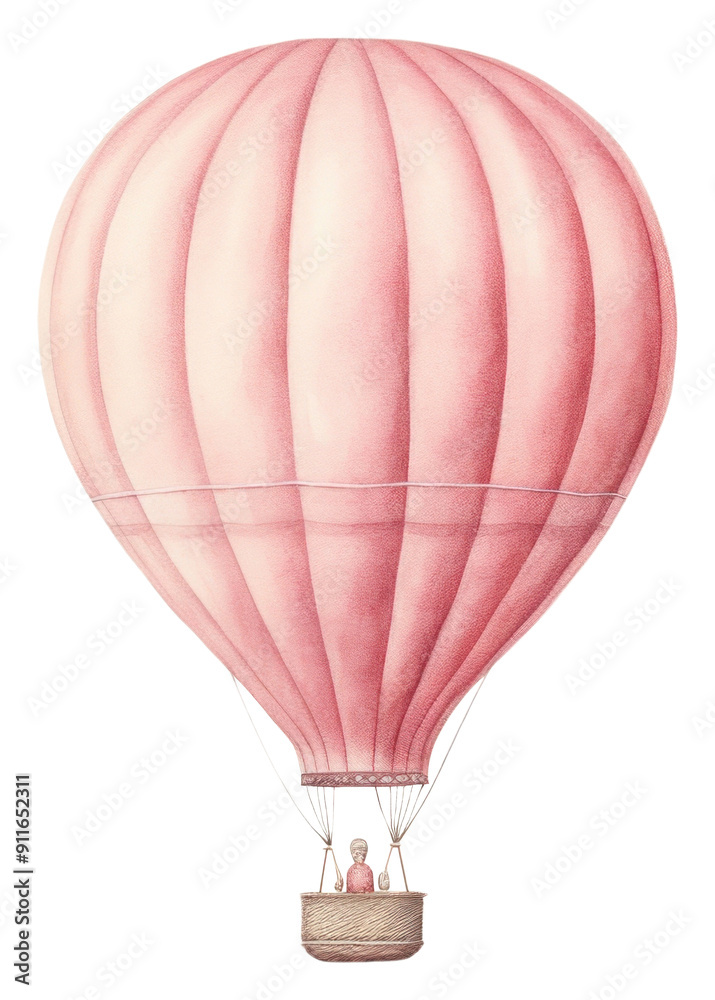Fototapeta premium PNG Balloon aircraft vehicle drawing.