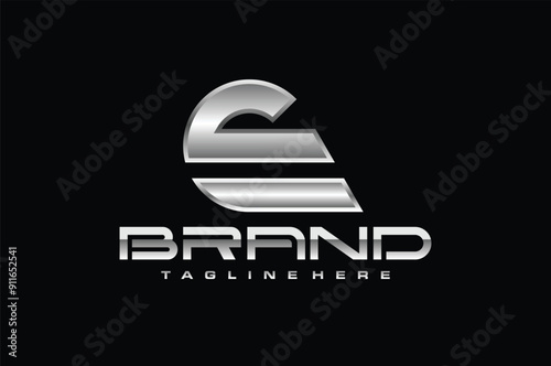 letter S strong silver logo