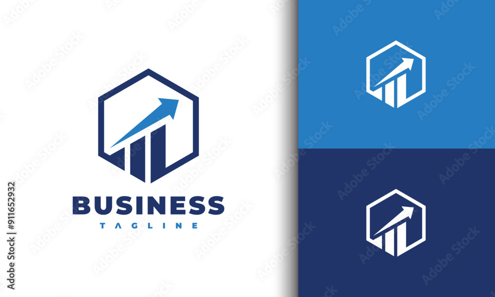 arrow up business logo graphic