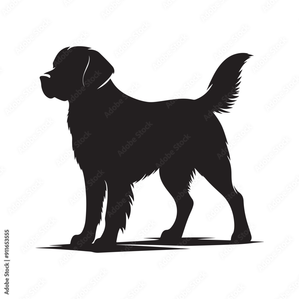 Dog silhouette vector illustration Dog silhouette vector illustration