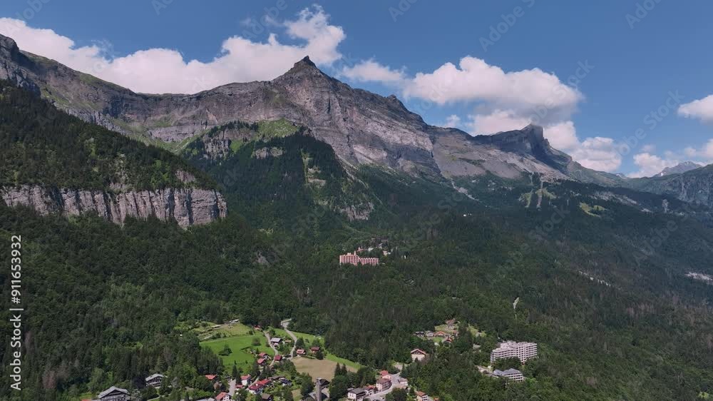Flying Over The Plateau dAssy In France, Aerial View