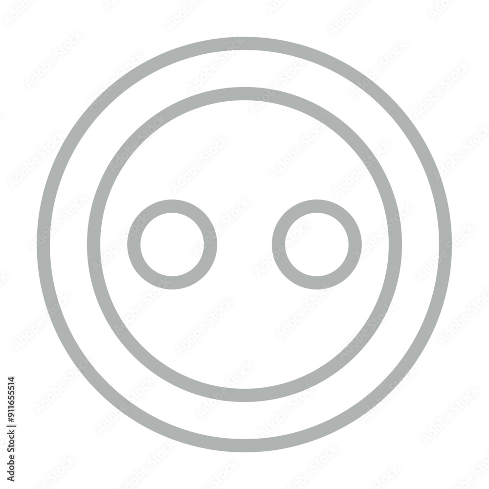 Buttons Vector Line Grey Icon Design Buttons Vector Line Grey Icon Design