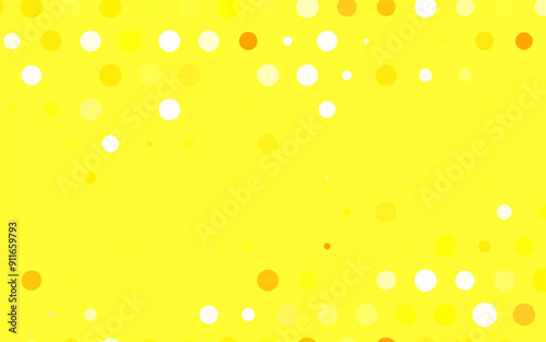 Light Orange vector Beautiful colored illustration with blurred circles in nature style.