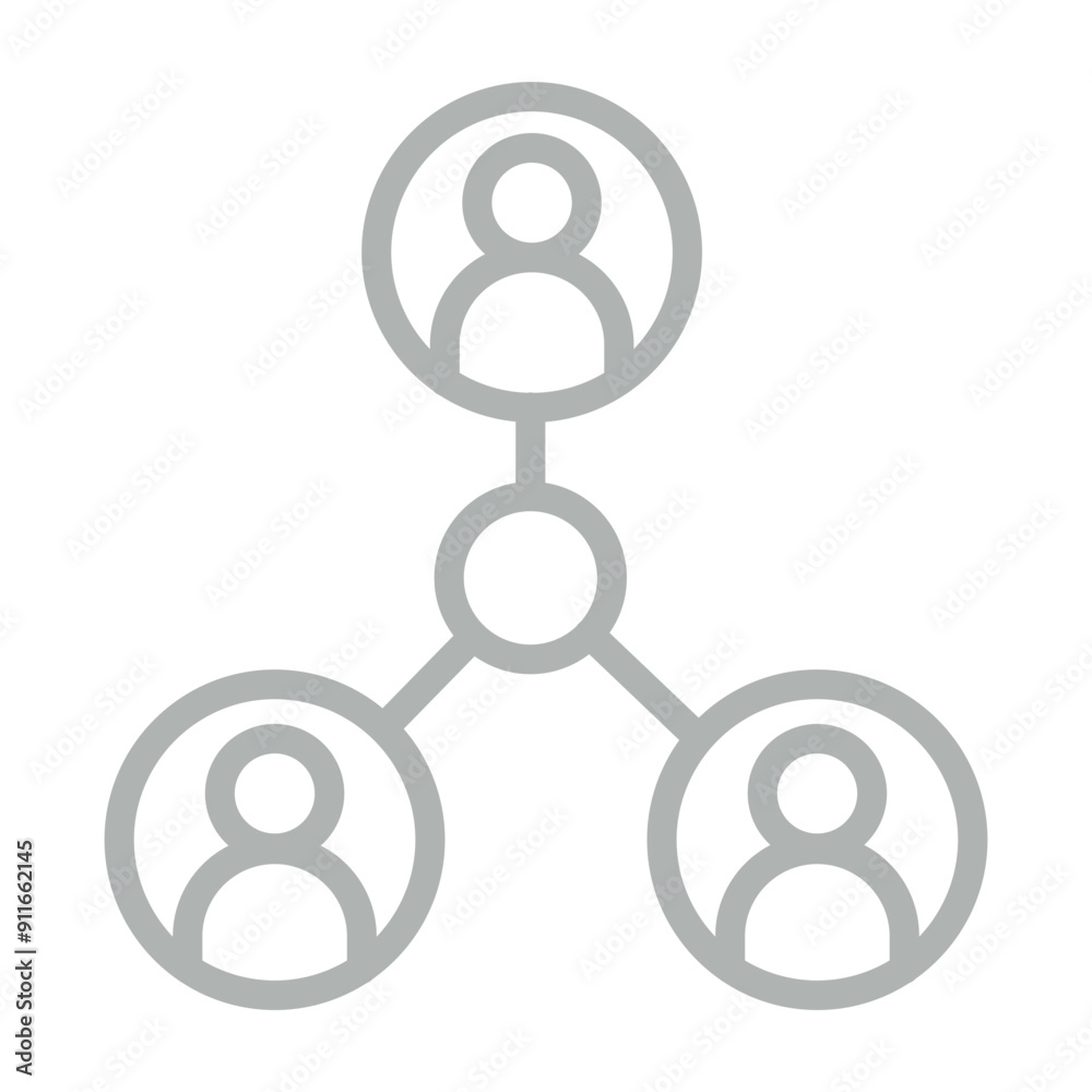 Connection Vector Line Grey Icon Design Connection Vector Line Grey Icon Design