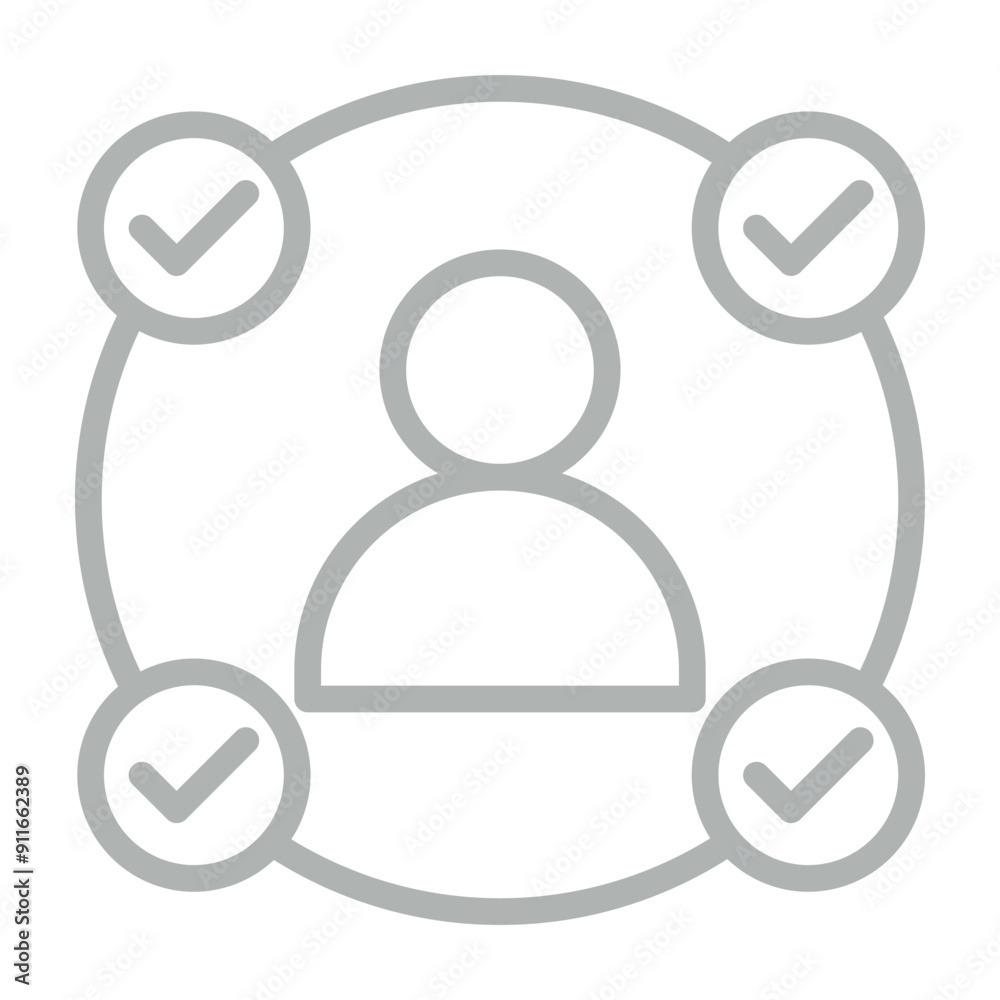 Business Collaboration Vector Line Grey Icon Design Business Collaboration Vector Line Grey Icon Design