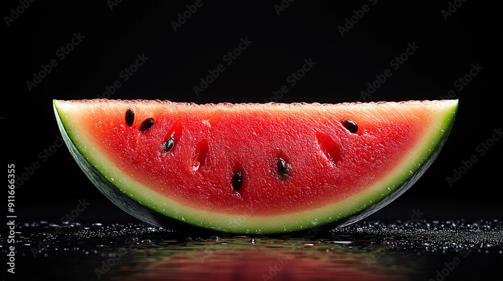watermelon on black background watermelon on black background