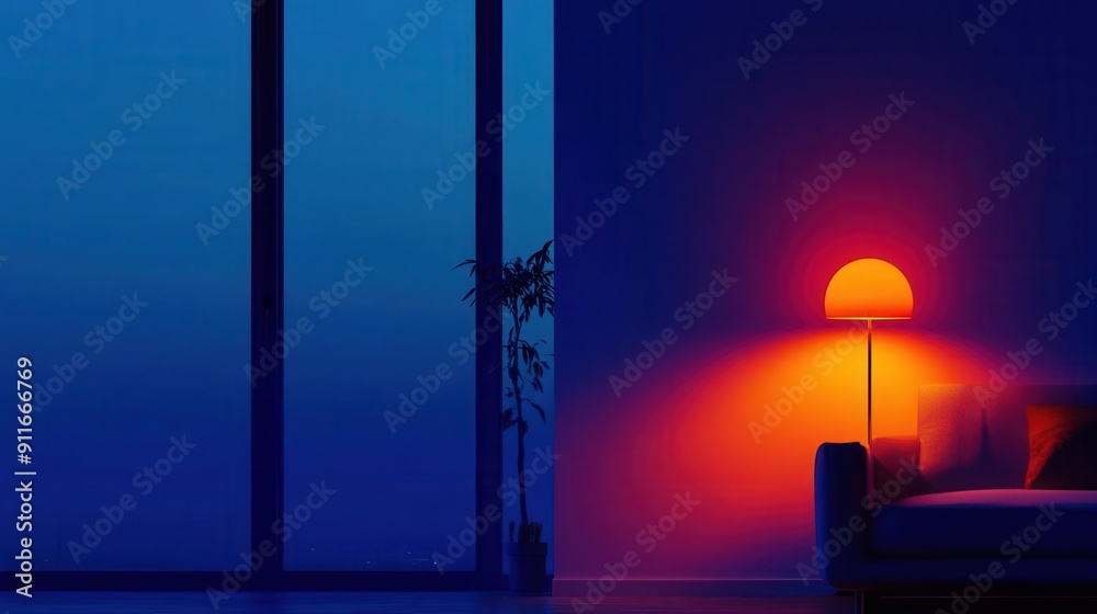 Obraz premium Smart lighting scenes adjusting for different moods