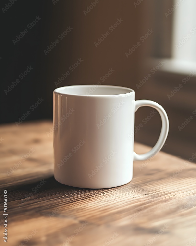 Ceramic Mug Mockup on Wood Ceramic Mug Mockup on Wood