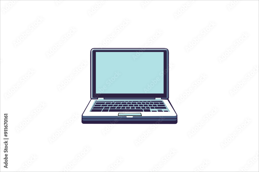 illustration laptop isolate blank screen display mockup pc vector illustration laptop isolate blank screen display mockup pc vector