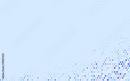 Light Pink, Yellow vector Modern abstract illustration with colorful water drops.