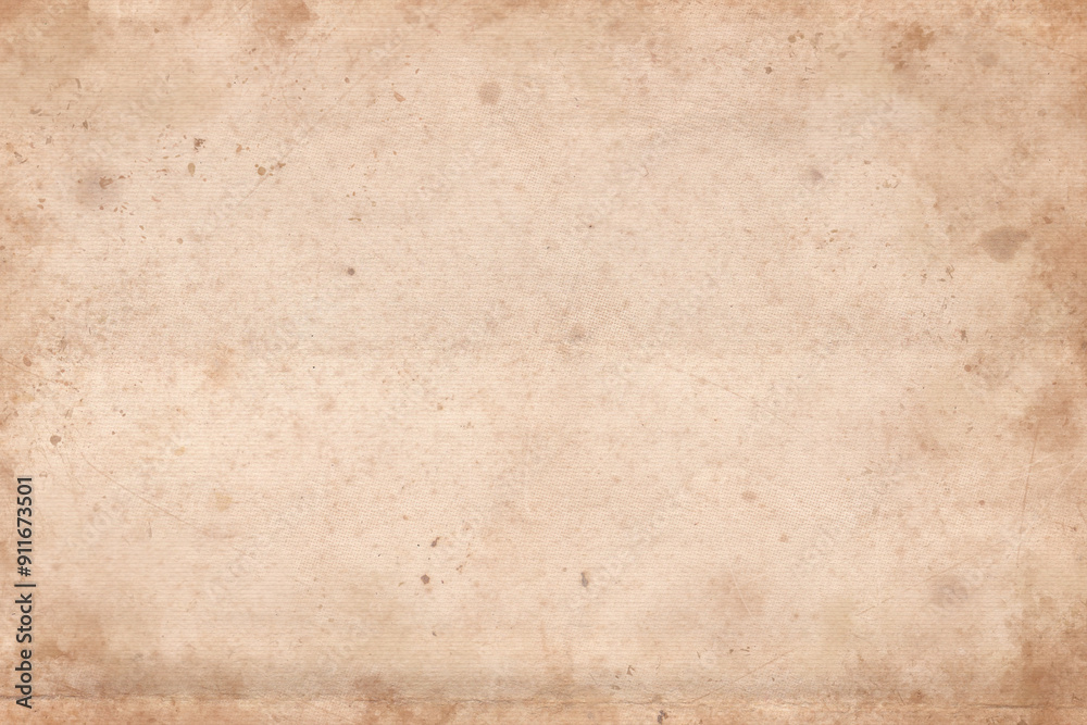 Fototapeta premium Old paper texture background, brown vintage paper sheet with space for text