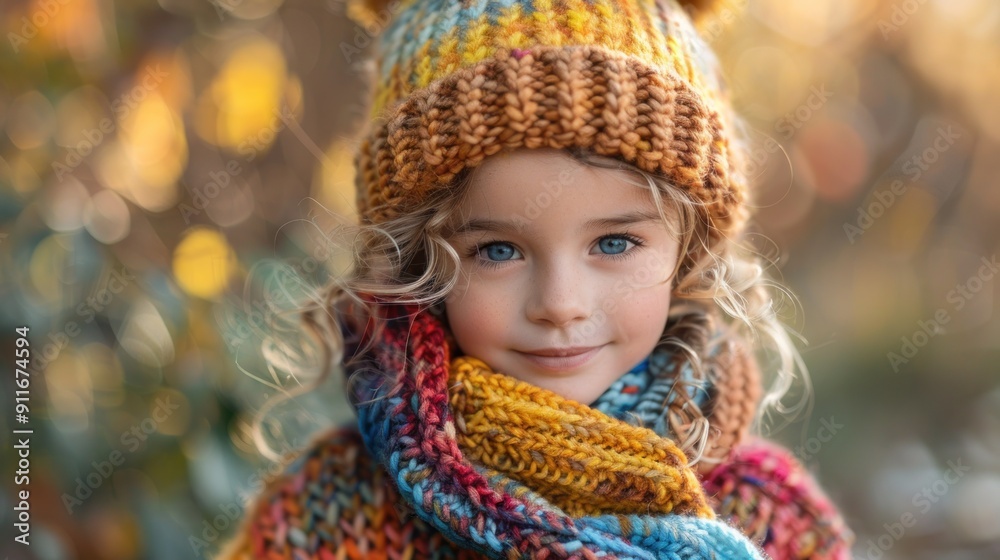 A Little Girl Smiles in Winter A Little Girl Smiles in Winter