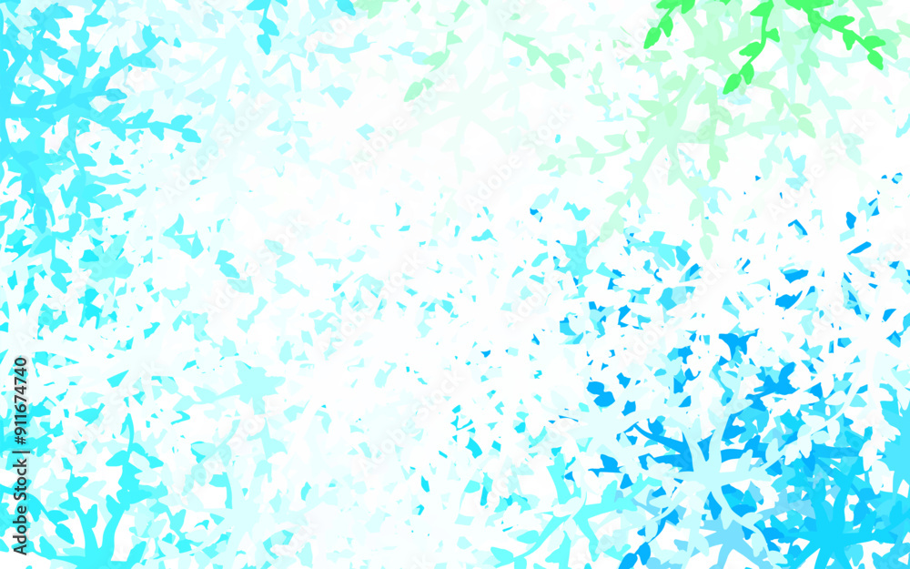Light Blue, Green vector texture with abstract forms. Light Blue, Green vector texture with abstract forms.