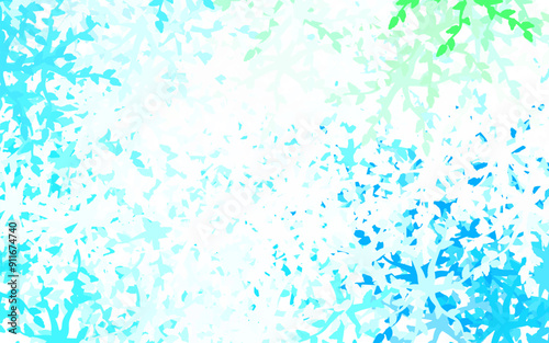 Light Blue, Green vector texture with abstract forms.