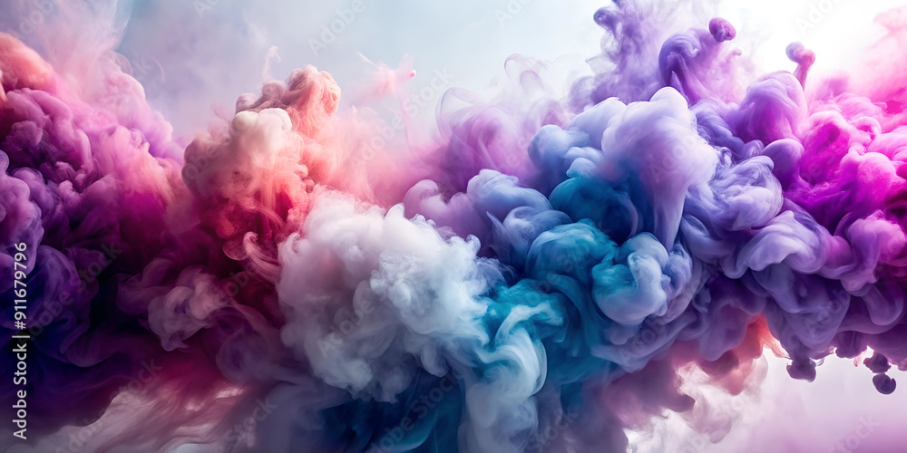abstract colorful smoke background in the punk rock style. High quality illustration