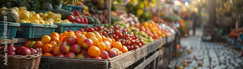 A farmers market selling locallygrown, organic produce