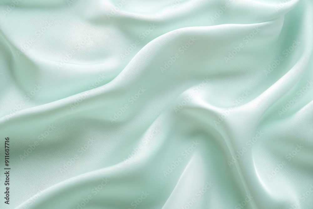 Obraz premium Serene and tranquil mint green background featuring a soft and subtle surface texture
